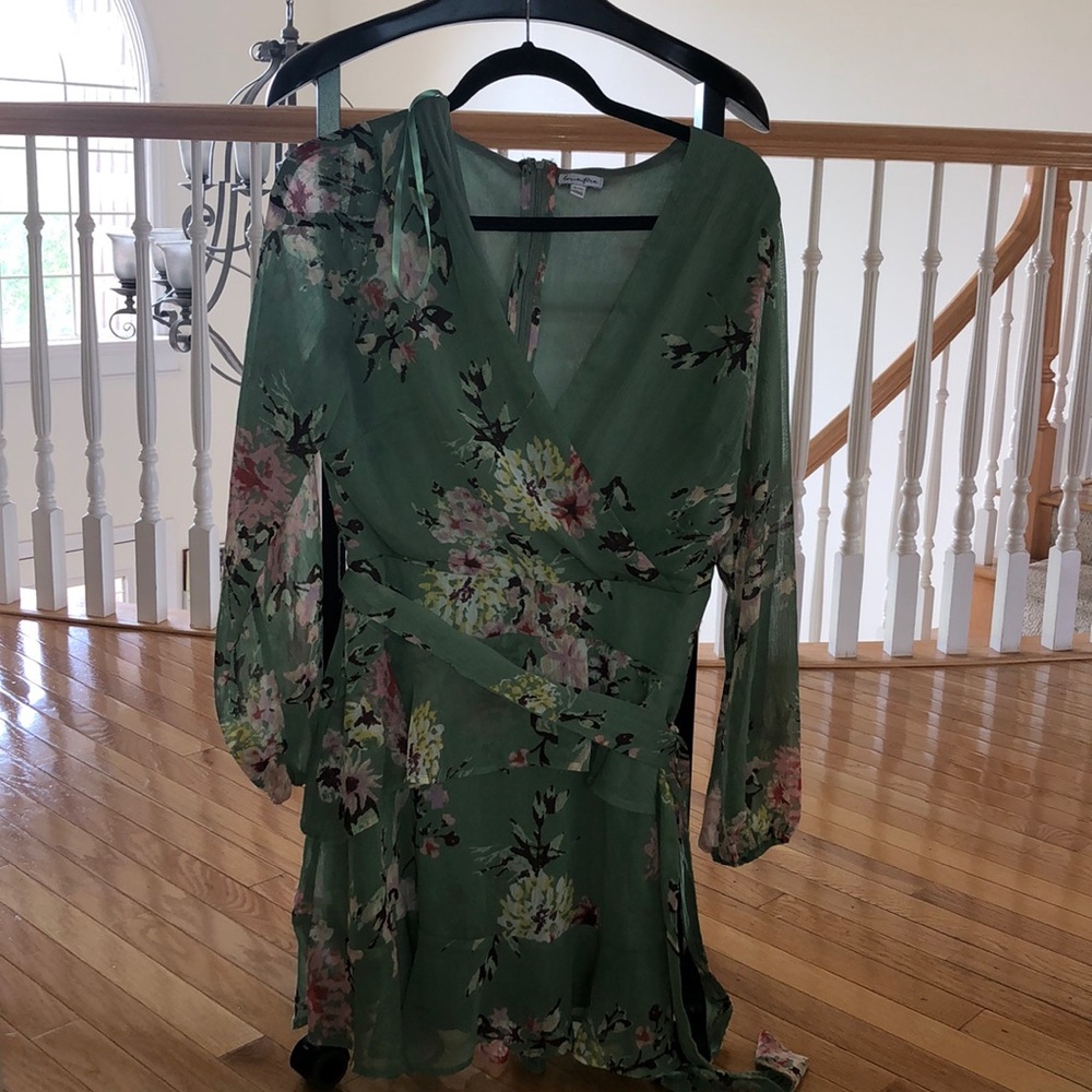 Green Floral Dress